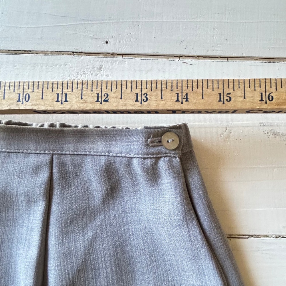 Kathia Lee Collection Vintage 2 Piece Set Blue Grey Shell Top & Wide Leg Pants M - Picture 7 of 11